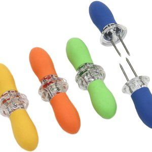 Chef Craft EZ Store Corn Holders, One Size, Yellow